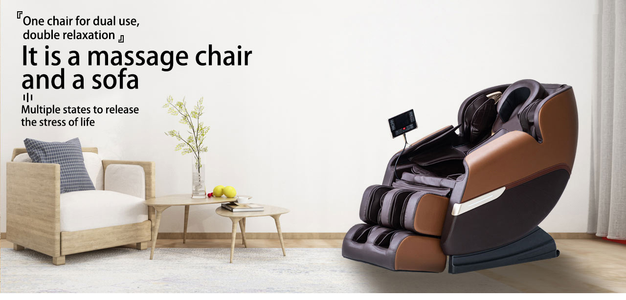 brown new design U-shape Pillow massage chair